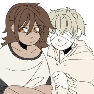 💕 cartoon, illustration, anime, drawing, couple telegram sticker