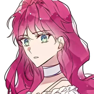💭 anime, manga, pink hair, girl, cartoon, character, illustration telegram sticker