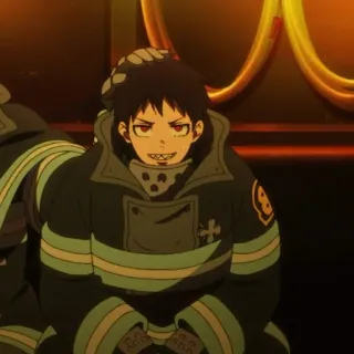 🔥 Shinra Kusakabe Fire Force Anime, Feuerwehrmann, Fire Force, Shinra Kusakabe, Manga whatsapp sticker