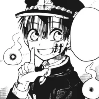 ⛓ Hanako-kun Toilet-bound Hanako-kun 封 Anime, Mangá, Hanako, Fantasma, Bonito, Espirituoso whatsapp sticker