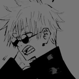 🕯 Satoru Gojo Jujutsu Kaisen 动漫, 漫画, 眼镜, 五条, 咒术回战 telegram sticker