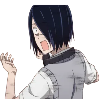 😱 Yu Ishigami Kaguya-sama: Love Is War アニメ, ショック, 表情, 面白い, キャラクター whatsapp sticker