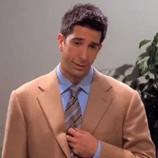 😍 Ross Geller Friends Ross, Friends, David Schwimmer, Sitcom, Série TV, Personnage telegram sticker
