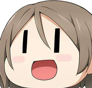 ☀ Anime, Cartoni animati, Carino, Felice, Kawaii, Emoji, Sticker whatsapp sticker