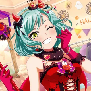 😁 HALL Anime, Halloween, Diablo, Chica, Lindo, Disfraz, Fiesta, Festivo telegram sticker