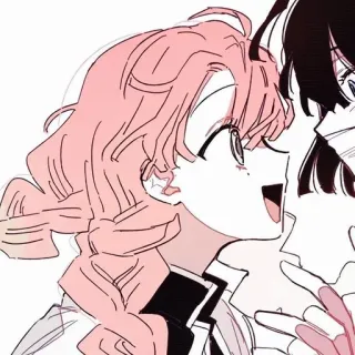 ❤️‍🔥 Mitsuri Kanroji Demon Slayer anime, demon slayer, mitsuri kanroji, character sticker telegram sticker
