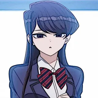 🧬 Komi Shouko Komi Can't Communicate Anime, Manga, Komi can't communicate, Komi Shouko, Uniforme scolaire, Mignon, Fille whatsapp sticker