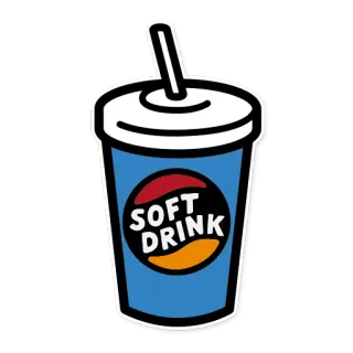 💦 SOFT DRINK soft drink, drink, beverage, soda, cup, straw, refreshment telegram sticker