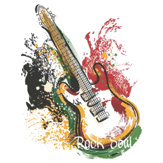 🤟 Rock Soul chitarra, musica, rock, soul, strumento telegram sticker
