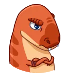 😤 dinosaur, animal, cartoon telegram sticker