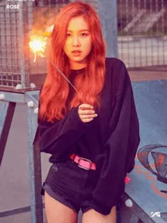 🌸 Rose ROSE kpop, roos, zangeres, vrouw, sterretje, blackpink, muziek, mode whatsapp sticker
