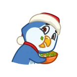 🤤 펭귄, 크리스마스, 휴일, 만화 telegram sticker