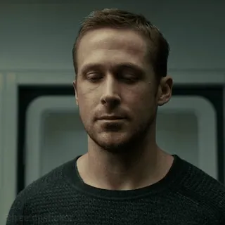 😐 Ryan Gosling Ryan Gosling, actor, celebrity, portrait, man telegram sticker