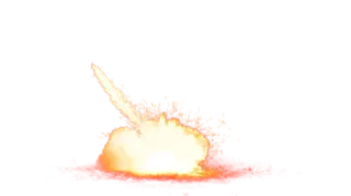 💥 взрыв, огонь, оружие, бомба, атомный, ядерный whatsapp sticker