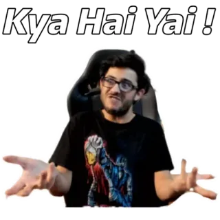 YouTube vs TikTok : Carryminati Stickers 2 telegram stickers