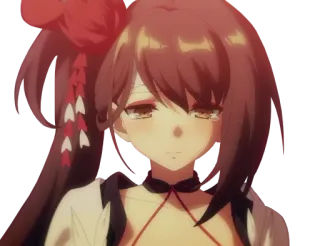 😭 anime, girl, manga, cartoon, illustration whatsapp sticker