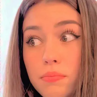 ☁️ donna, faccia, ragazza, ritratto, teenager, bellezza telegram sticker