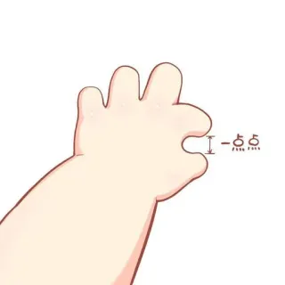 🤏 。 tangan, gerakan, persik, aksara Cina telegram sticker