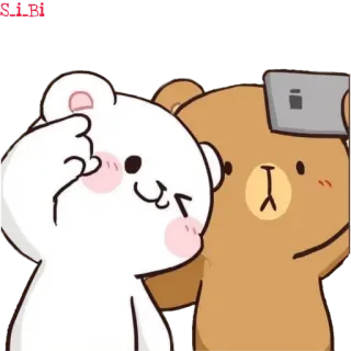 ✌️ 卡通, 熊, 中指, 冒犯, 幽默, 贴纸 telegram sticker