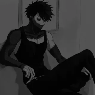 ▪️ Dabi My Hero Academia anime, dabi, my hero academia, villain, character telegram sticker