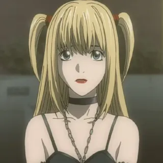 🍎 Misa Amane Death Note Anime, Mangá, Loira, Gótica, Gótico telegram sticker