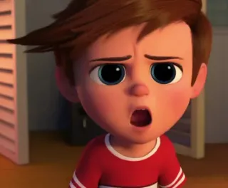😒 Tim Templeton The Boss Baby Desenho animado, Personagem, Engraçado, Animado, Bebê telegram sticker