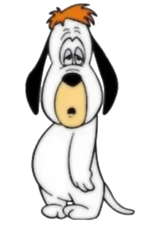 😱 Droopy desenho animado, cachorro, Droopy Dog, clássico, triste, animado whatsapp sticker