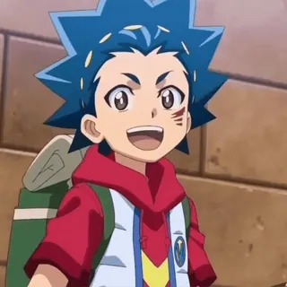 🤷♂ Anime, Garçon, Dessin animé, Souriant, Cheveux bleus telegram sticker
