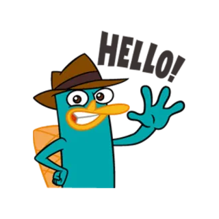 Perry Agent P  Unique Faces telegram stickers