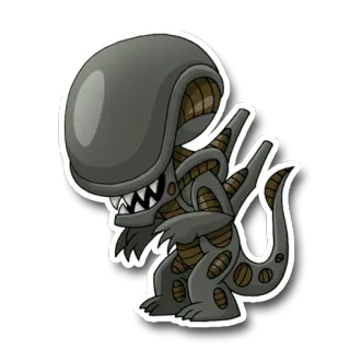 👽 Xenomorph Alien Obcy, Ksenomorf, Potwór, Film, Science Fiction, Horror telegram sticker