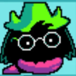 😶 Ralsei Deltarune Pixel art, RPG, Cute, Videojuego telegram sticker