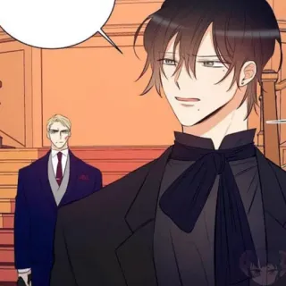 🖇 Manhwa, Karakter, Elegan, Jas, Seni, Mode telegram sticker