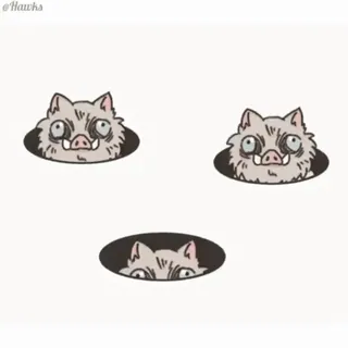 😂 Inosuke Hashibira Demon Slayer anime, demon slayer, inosuke, cute, cartoon telegram sticker