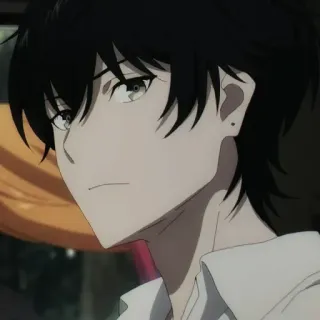 🕳 Anime, Personaje, Masculino, Retrato whatsapp sticker