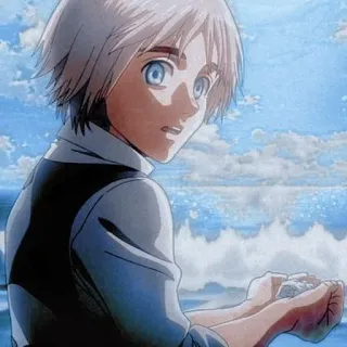 ❤️ Armin Arlert Attack on Titan Armin Arlert, Anime, Personaje, Ataque a los Titanes, Océano telegram sticker