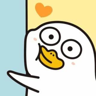 🐣 เป็ด, การ์ตูน, น่ารัก, ตลก telegram sticker