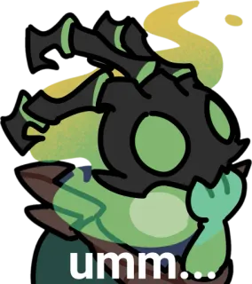 😳 umm... стикер, мультфильм, ммм telegram sticker