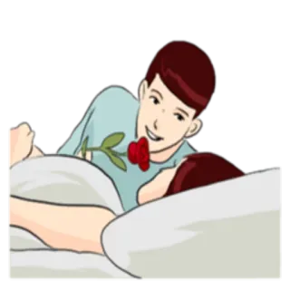 🌹 casal, amor, romance, rosa, relacionamento, afeição telegram sticker