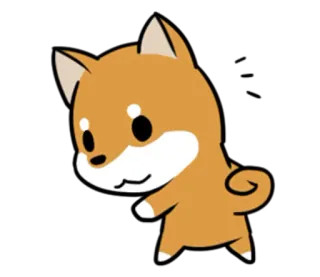 😯 Hund, Tier, Shiba Inu, süß, Aufkleber whatsapp sticker