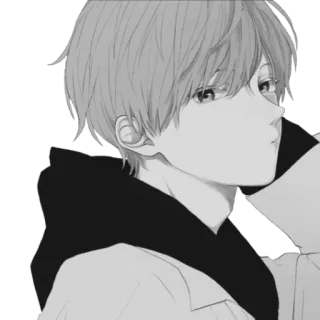 🪁 อนิเมะ, มังงะ, เด็กผู้ชาย, ภาพเหมือน, ศิลปะ, ภาพประกอบ telegram sticker