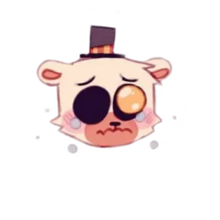😰 Helpy Five Nights at Freddy's FNAF, ours, Helpy, triste, pleurs, mignon, animatronique whatsapp sticker