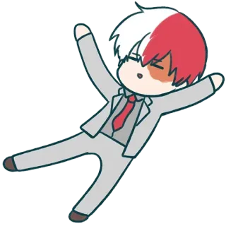 ☺️ Shoto Todoroki My Hero Academia Shoto Todoroki, My Hero Academia, Anime, Chibi, Manga telegram sticker