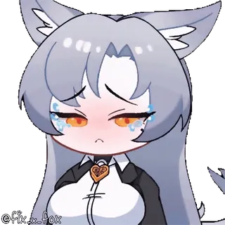 😭 Fox Girl telegram sticker