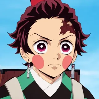 😠 Tanjiro Kamado Demon Slayer anime, demon slayer, tanjiro, tanjiro kamado, manga whatsapp sticker
