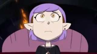 😖 Amity Blight The Owl House Cartoon, animiert, TV-Sendung, Hexe, Mädchen, Figur telegram sticker