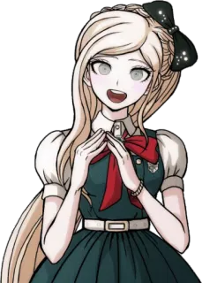 😀 Sonia Nevermind Danganronpa Аниме, Персонаж, Видеоигра, Danganronpa, Соня Невермайнд telegram sticker
