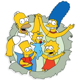 Simpsons_Pack @IMG2D whatsapp stickers