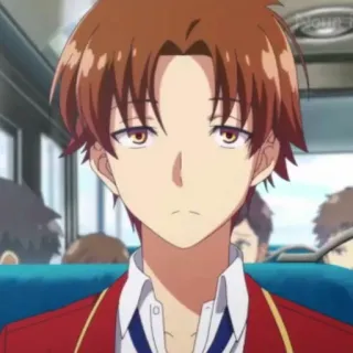 ✨ Kiyotaka Ayanokoji Classroom of the Elite Anime, Uniforme scolastica, Studente, Animazione giapponese telegram sticker