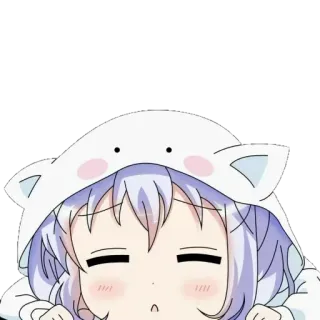 😴 anime, cute, girl, kawaii, character, cartoon telegram sticker