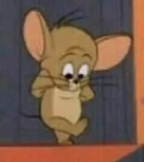 🤍 Jerry Tom and Jerry Cartoon, Maus, Niedlich, Animiert, Jerry telegram sticker
